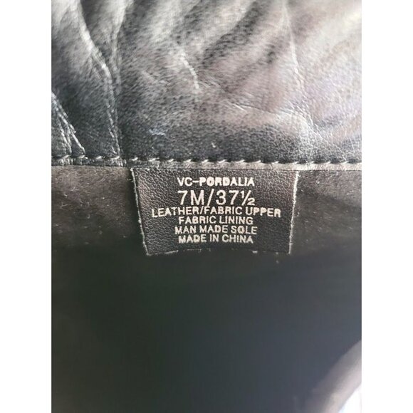 Vince Camuto VC-Pordalia Black Quilted Knee-High Riding Boots Women’s 7M - Picture 4 of 10